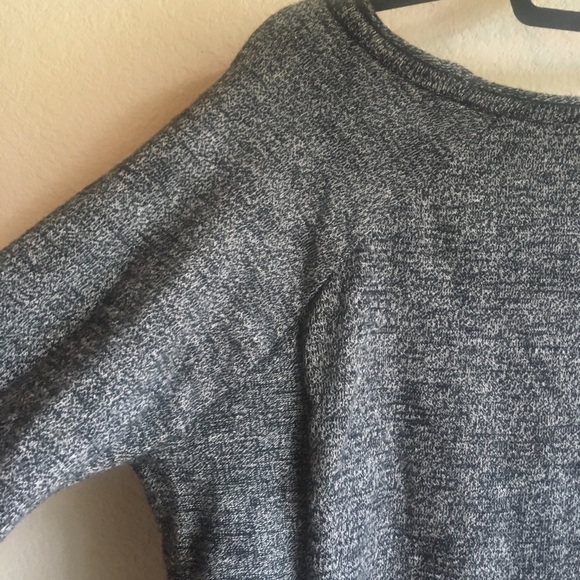 Zara knit boxey heather grey long sleeve sweater size small - Picture 6 of 7